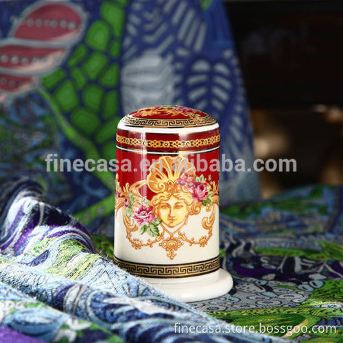 Luxury Fine Bone China Ceramic Toothpick Holder of Dream Wedding